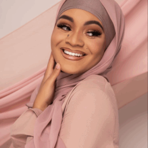 Veloura Luxe Hijab – Rosewood Blush