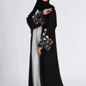 Embroidered Kimono Abaya A