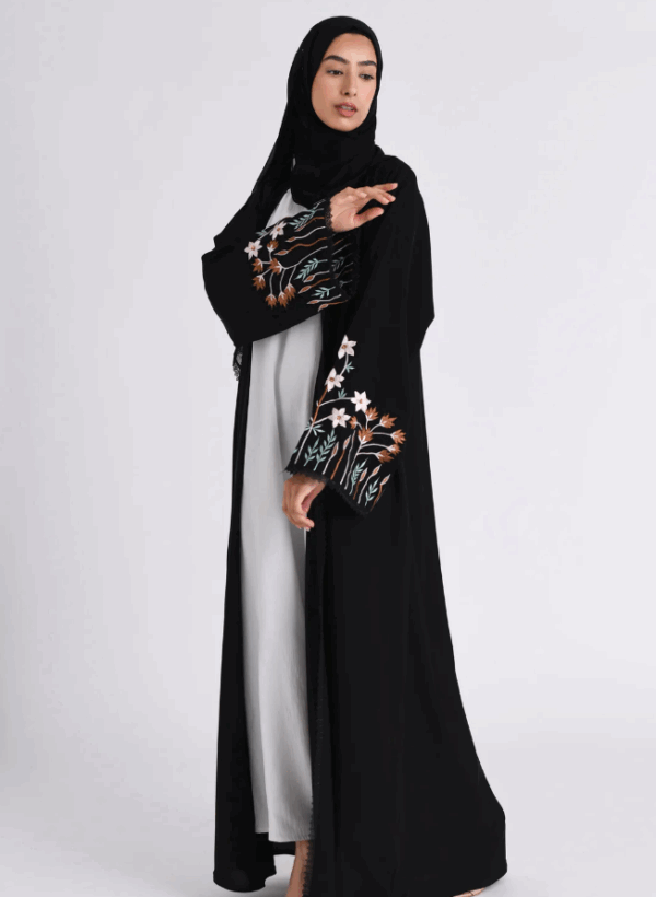 Embroidered Kimono Abaya A
