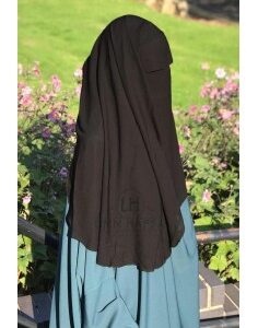 Umm Hafsa Double-Layer Niqab – Classic Black